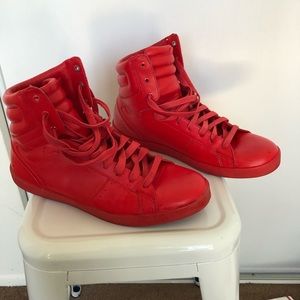 Zara Men’s High Top Sneakers (Red)